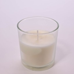 Porta tealight con candela 6 PZ - 7x8 Cm / Bianco