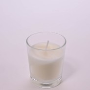 Porta tealight con candela 12 PZ - 5,7x6,8 Cm / Bianco
