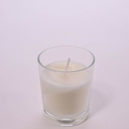 Porta tealight con candela 12 PZ - 5,7x6,8 Cm / Bianco