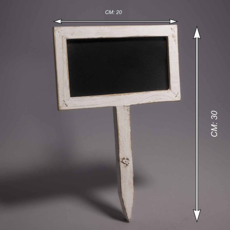 Lavagna in pick - 20x12 Cm / Bianco