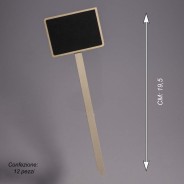 Lavagnette in pick 12 PZ - 7,5x5,5 Cm / Naturale