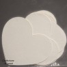 Cuori in carta 14 Pezzi - 7x6 Cm / Avorio