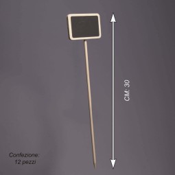 Lavagnette in pick 12 PZ - 7x5 Cm / Naturale