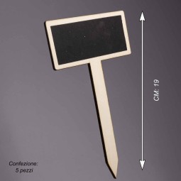 Lavagnette in pick 5 PZ - 5x10 Cm / Naturale