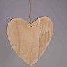 Cuori in legno 10 PZ - 14,5x15,5 Cm / Naturale