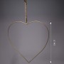 Cuore in metallo - 38 Cm / Oro