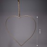 Cuore in metallo - 38 Cm / Oro