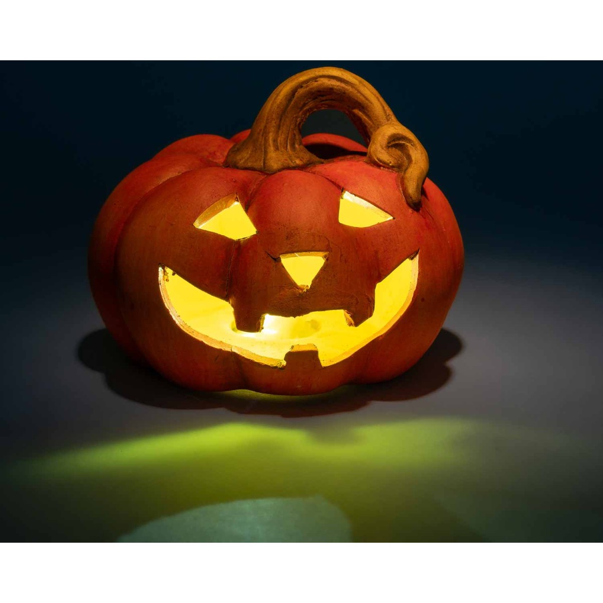 Zucca in ceramica - 13,5x13,5 Cm / Arancione