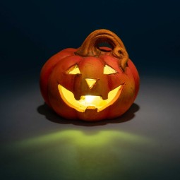 Zucca in ceramica - 10,5x10,5 Cm / Arancione