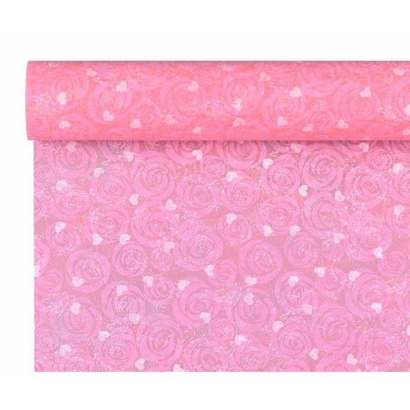 Bobina in Polyweb stampata 1x9 M - Vari Colori - Rosa