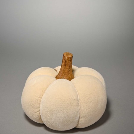 Zucca in tessuto - D 15 Cm / Bianco