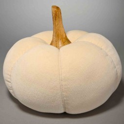 Zucca in tessuto - D 25 Cm / Bianco