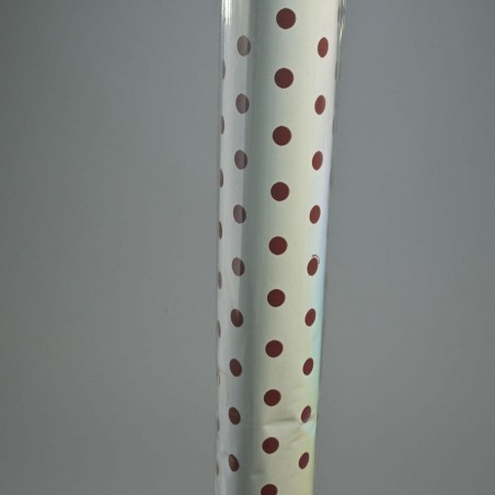 Bobina in PPL "Pois" - 100x25 M / Bordeaux