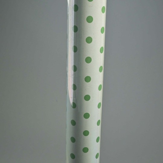 Bobina in PPL "Pois" - 100x25 M / Verde salvia