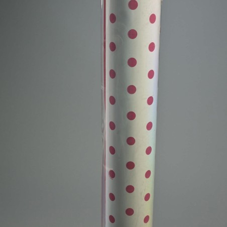 Bobina in PPL "Pois" - 100x25 M / Fuxia
