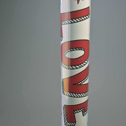 Bobina in PPL "Doodle" - 1x25 M / Rosso e nero