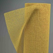 Bobina a rete in cotone grezzo - 50 Cm x 10 YD / Giallo