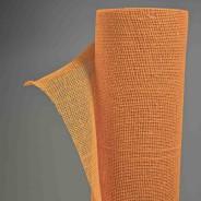 Bobina a rete in cotone grezzo - 50 Cm x 10 YD / Arancione