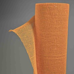 Bobina a rete in cotone grezzo - 50 Cm x 10 YD / Arancione