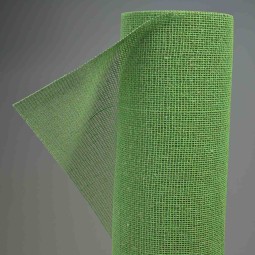 Bobina a rete in cotone grezzo - 50 Cm x 10 YD / Verde avocado