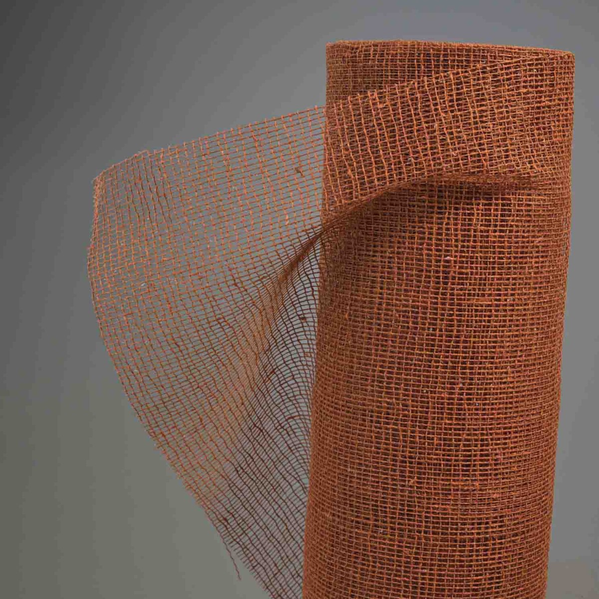 Bobina a rete in cotone grezzo - 50 Cm x 10 YD / Marrone