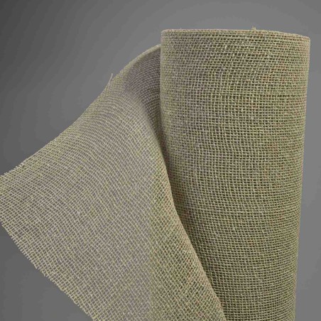 Bobina a rete in cotone grezzo - 50 Cm x 10 YD / Avana