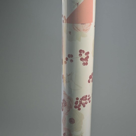Bobina in PPL "Floral" - 1x25 M / Cipria