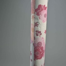 Bobina in PPL "Floral" - 1x25 M / Fucsia