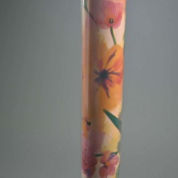 Bobina in PPL "Fiori" - 1x25 M / Rosa