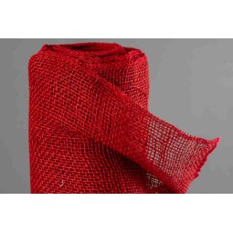 Bobina di Juta naturale - 60 CM x 9 M / Rosso