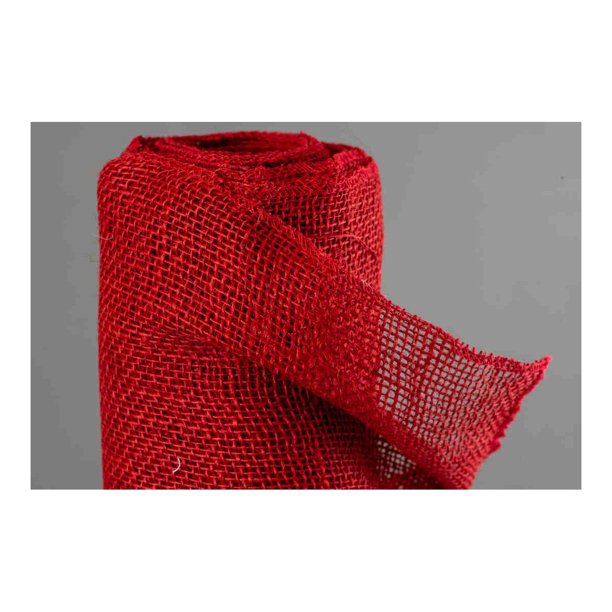 Bobina di Juta naturale - 60 CM x 9 M / Rosso