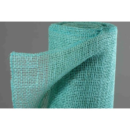 Bobina di Juta naturale - 60 CM x 9 M / Celeste