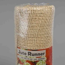 Runner in juta - 30 Cm x 5 M / Avorio