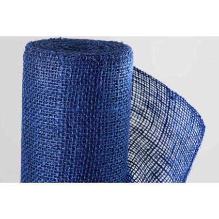 Bobina di Juta naturale - 60 CM x 9 M / Blu