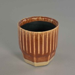 Vaso in ceramica - 10,2x10,2 Cm / Assortito