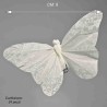 Farfalle con clip 24 PZ - 8 Cm / Bianco