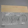 Anelli per Bomboniere 12 PZ - 6,5 Cm / Argento