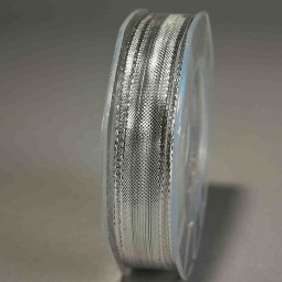 Nastro "Piattina" Lurex - 10 Mm x 20 M / Argento