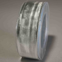 Nastro "Piattina" Lurex - 25 Mm x 20 M / Argento