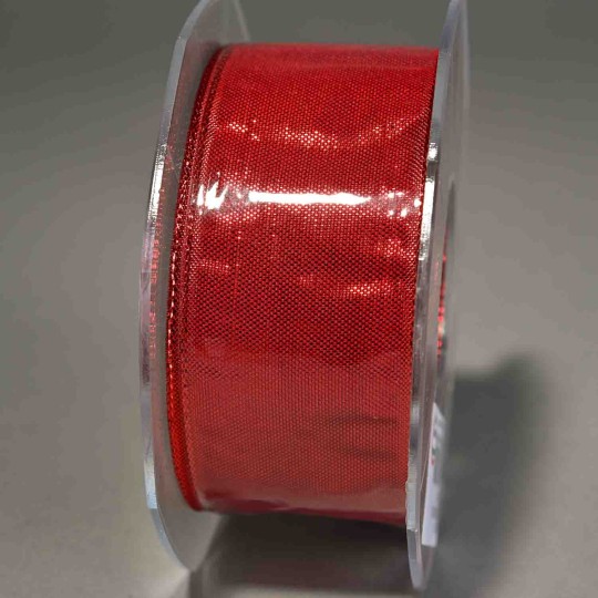 Nastro "Piattina" Lurex - 40 Mm x 20 M / Rosso