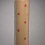 Carta millerighe con cuori - 750 Mm x 20 M / Avana