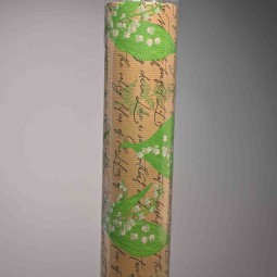 Bobina in carta - 1x25 M / Avana con Mughetto