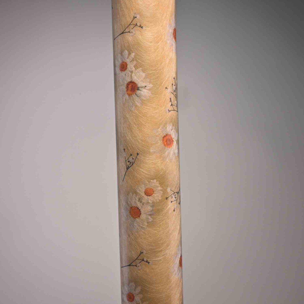 Bobina"Paper Fibra" - 75 Cm x 9 M / Naturale con Margherite