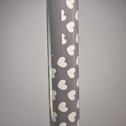 Bobina il PPL - 1x25 M / Grigio con cuori