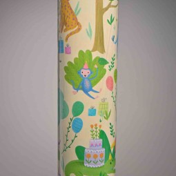 Bobina in carta "Jungle Party" - 70 Cm x 25 M / Crema