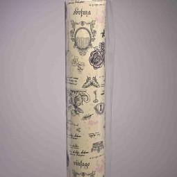 Bobina in PPL 40 MY - 1x25 M / Rosa con motivi vintage