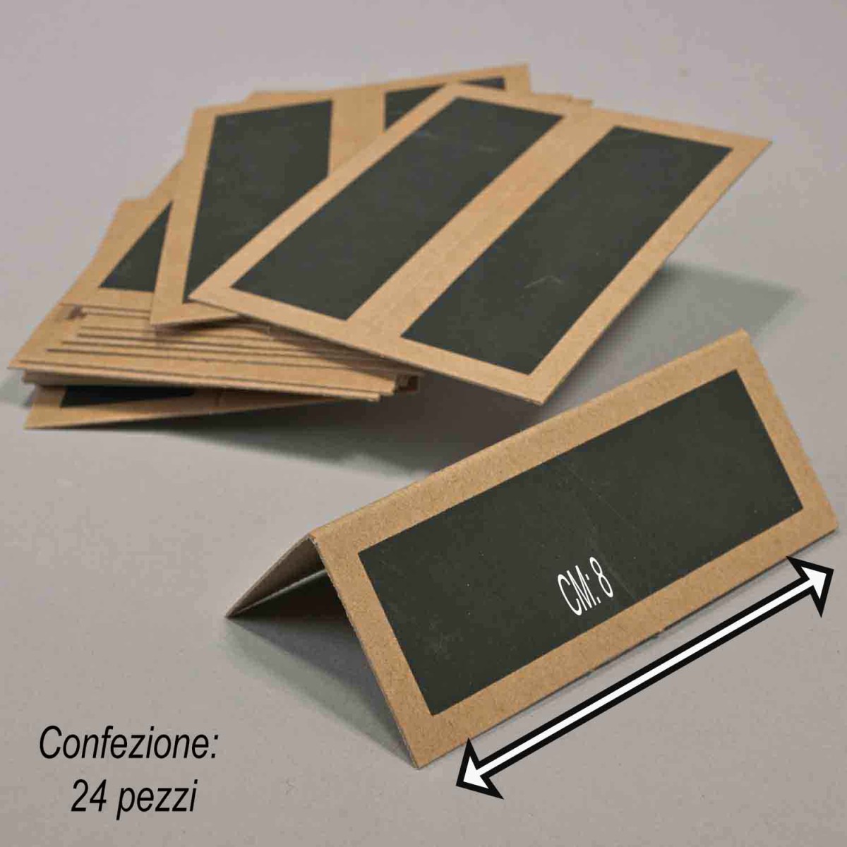 Biglietti in carta 24 Pezzi - 8x3,2 Cm / Naturale