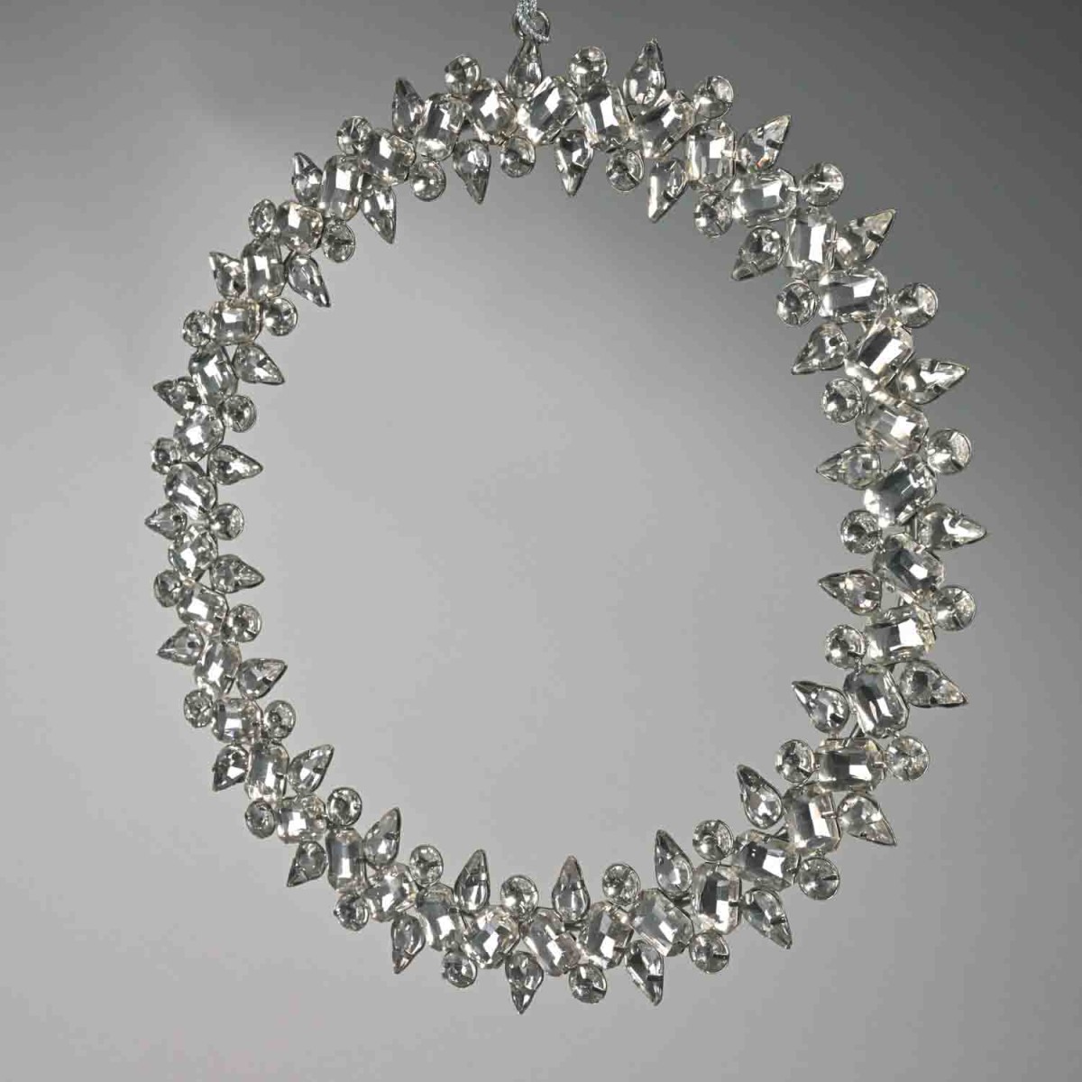 Decorazione "Diamante" da appendere - 20 Cm / Grigio