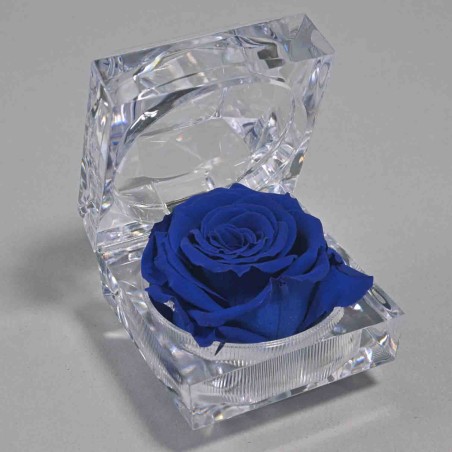 Rosa Stabilizzata "Diamante" - Blu JWL BLU-03