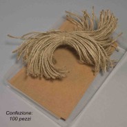 Cartellino "Tag" 100 Pezzi - 5x8,5 Cm / Avana